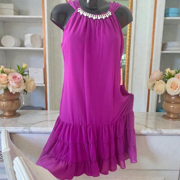 Sandiva Dresses & Skirts - SANDIVA Women Dress size M purple formal evening party cocktail dress sleeveless